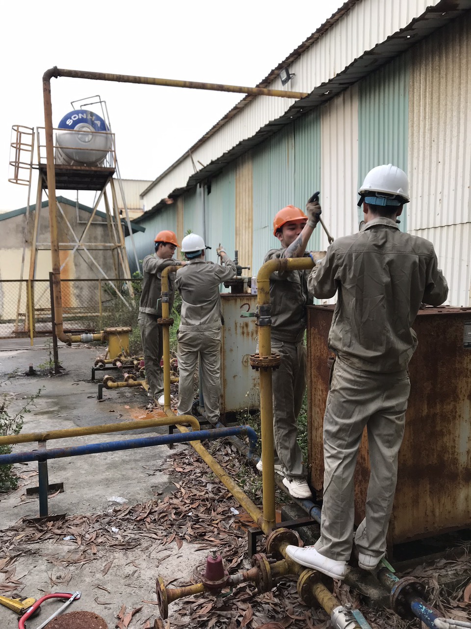 Thay thế máy hoá hơi và bảo dưỡng toàn bộ hệ thống cấp và máy hoá hơi tập đoàn Prie Vĩnh phúc